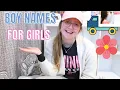 Download Lagu BOY NAMES FOR GIRLS | GENDER NEUTRAL BABY NAMES | UNISEX BABY NAMES | BABY NAME LIST | HALLE CLAAS