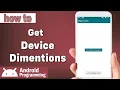 how to Calculate Width and Height of android phone
