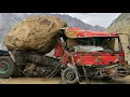 Heavy Dangerous Accident (6) Wheels Truck Breaks fail Inside The Mountain How Was Repair