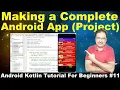 Android App Development Android Kotlin Tutorial 2020 Edition