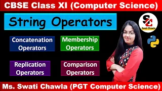 String Operators in Python Class 11 String Replication String Concatenation Computer Science