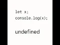 undefined vs not defined in JS Datatype in JavaScript