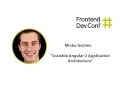Scalable Angular 2 Application Architecture Minko Gechev