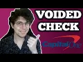 How To Get A Voided Check From Capital One