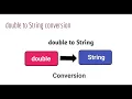 double to String conversion in java Java Convert double to String