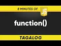 JavaScript Function in 8 minutes Tagalog