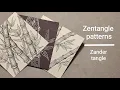 Zentangle patterns No 31 Zander tangle Easy pattern drawing Bamboo drawing