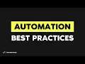 Automation best practices 2019