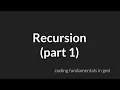 Recursion Part 1 GameMaker Studio 2