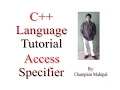 C Programming Language Tutorial 50 Access Specifiers Private protected Public