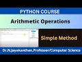 Python Program to Perform Arithmetic Operations Mastering Python s Arithmetic Magic