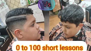 0 to 100 short lessons side part hairstyle