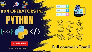 Arithmetic and Assignment Operators Python Full Course in Tamil Vep Tech Academy