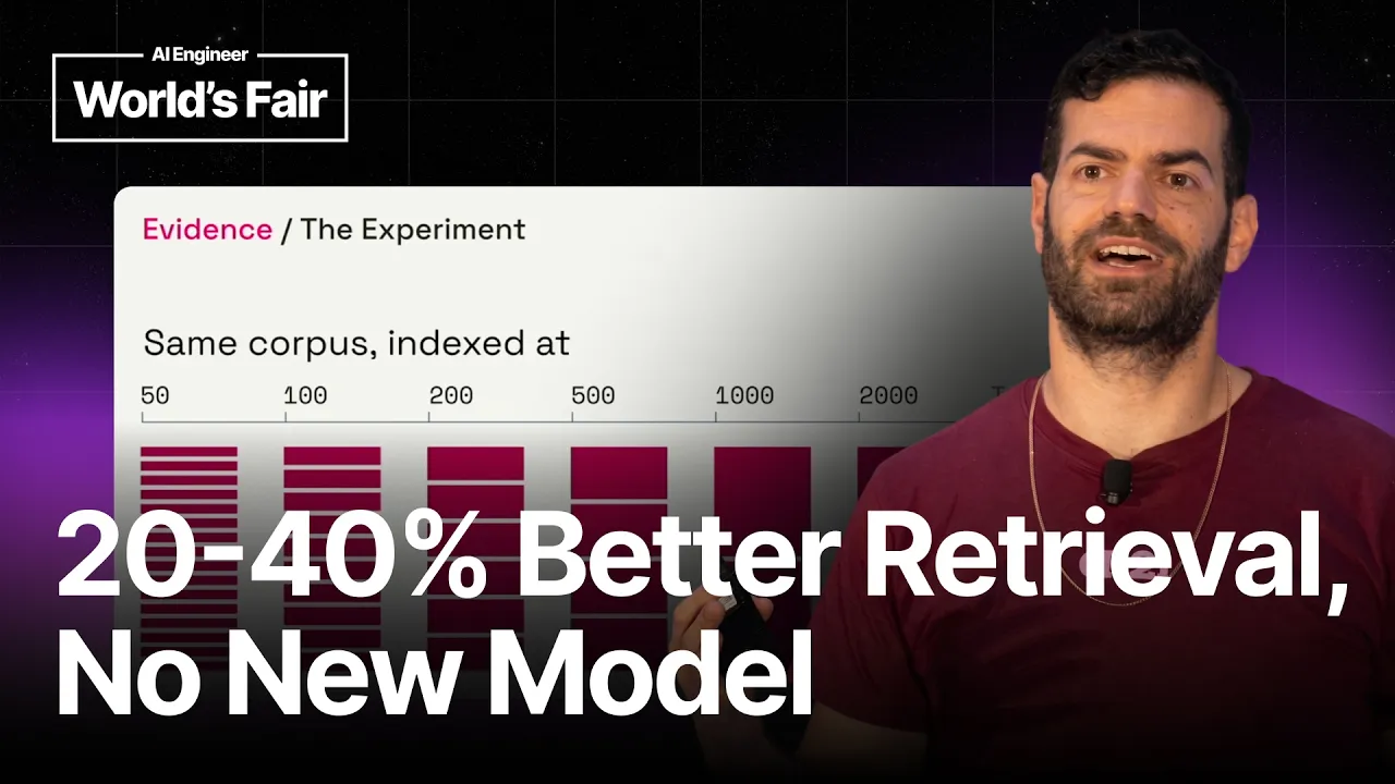 Stop Chunking Like It's 2022 — Yuval Belfer, AI21 Labs: video thumbnail