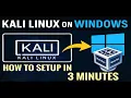 How to Install Kali Linux on Windows using VirtualBox 3 Minutes Setup 2025 latest method