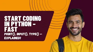Python Basics for Beginners Learn print input variables type comments in 3 Minutes