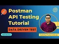 Postman API Testing-Part 8 Master Data-Driven Testing Parameterization in Postman