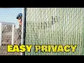 Convert Your Chain Link Fence To Privacy In 2 Easy Steps