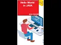 Java Tutorial Printing Hello World in Java