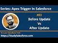 03 Before Update Vs After Update Trigger in Salesforce Salesforce Training Learn Salesforce