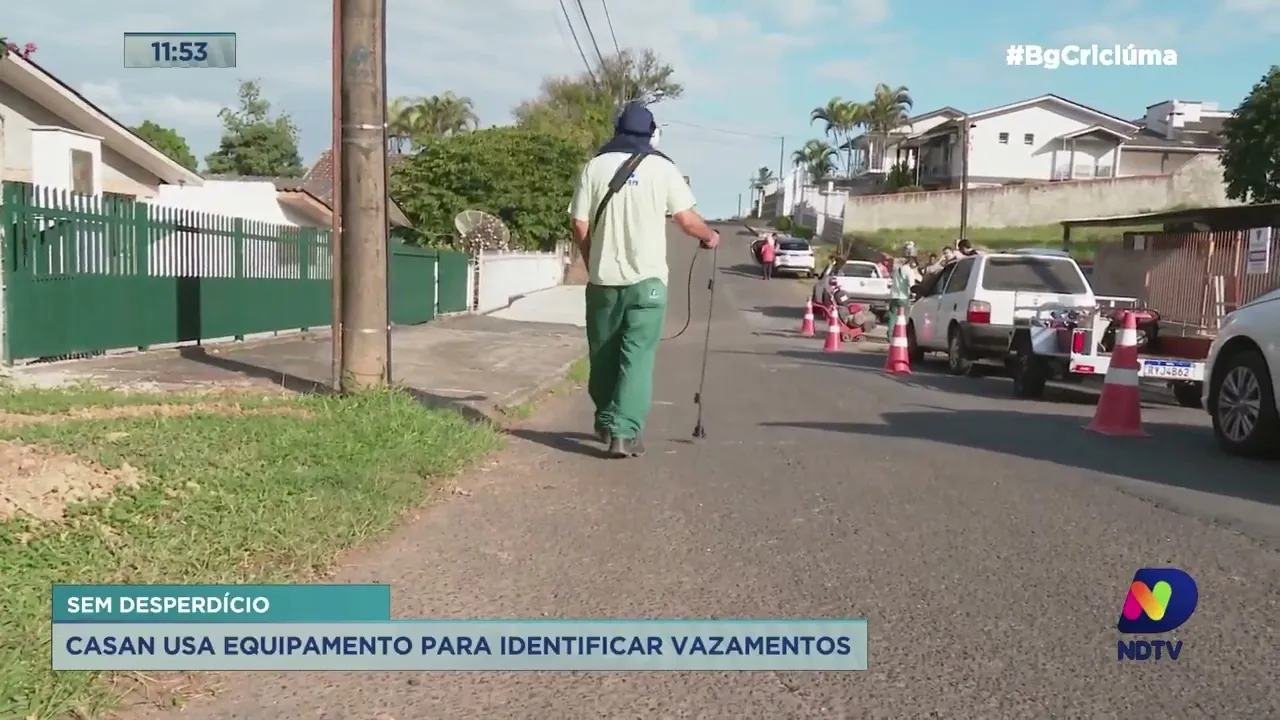 Casan usa equipamento para evitar desperdício de água