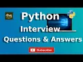 Top Python Interview Questions and Answers Python Online Networks Solution