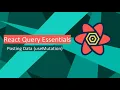 React Query Essentials - Posting Data to Server useMutation Hook