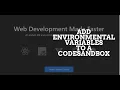 Add Environmental Variables to a CodeSanbox