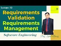 Requirements Validation and Requirements Management Urdu Hindi Lecture 12