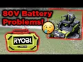 Ryobi 80v Zero Turn Mower 54 inch Diagnosing BATTERY ISSUES Ryobi Customer Service Experience