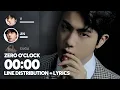 BTS - 00:00 (Zero O'Clock) Line Distribution + Color Coded Lyrics