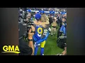 Emotional embrace goes viral after Matthew Stafford and Rams advance to Super Bowl l GMA