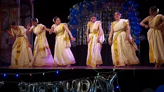 south indian dance performance by class 12 students