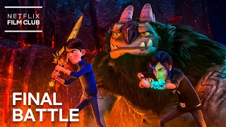trollhunters rise of the titans epic final battle scene official clip netflix