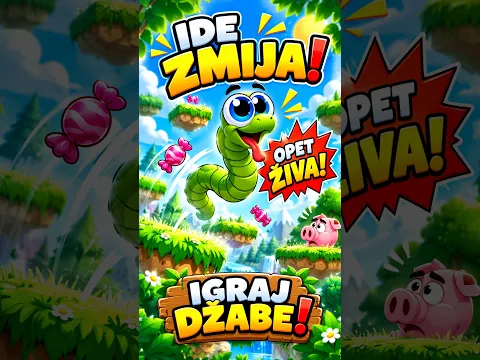 IDE ZMIJA JE OPET ŽIVA! 🐍🔥 IGRAJ DŽABE! | Running Snake Game #Shorts