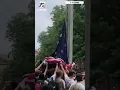 UNC Fraternity Brothers Defend Flag Sing Anthem Amid Pro-Hamas Protests