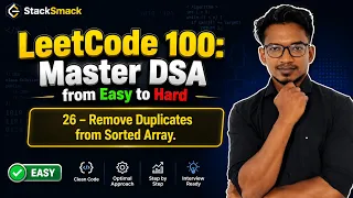 LeetCode 26 Solved Remove Duplicates from Sorted Array Two Pointers Explained Java Solution