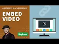 Embed a YouTube Vimeo or DailyMotion in WordPress