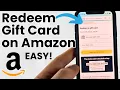How To Redeem Physical Amazon Gift Card - 2026