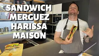 RECETTE DE NORBERT : SANDWICH MERGUEZ, HARISSA MAISON !