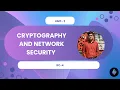 RC4 Algorithm Unit-2 CRYPTOGRAPHY NETWORK SECURITY