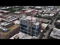 1221 W Washington Tower Crane Dismantling West Loop Chicago