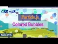 Creating Colored Bubbles as Web Page Background Web Animation
