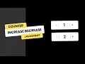 Button with Increment and Decrement Number HTML CSS and JavaScript
