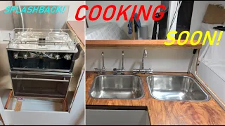 ALL ABOUT Stove SPLASHBACK + Galley SHELF Ep.138 Building my steel sailing yacht