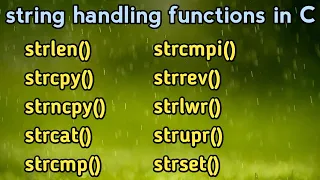 23 String Handling Functions in C Programming - Tamil Part-3 Live examples