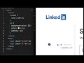 LinkedIn Logo design with HTML CSS
