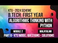 KTU BTECH 2024 First Semester-Algorithmic Thinking with Python - Module 2