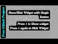 Unreal Engine 5 Widget with One Button GitHub Project Included