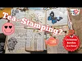 Positive Junk Journal Cards Tea Stamping Fun Beginner Junk Journal Ideas Using Scraps Easy